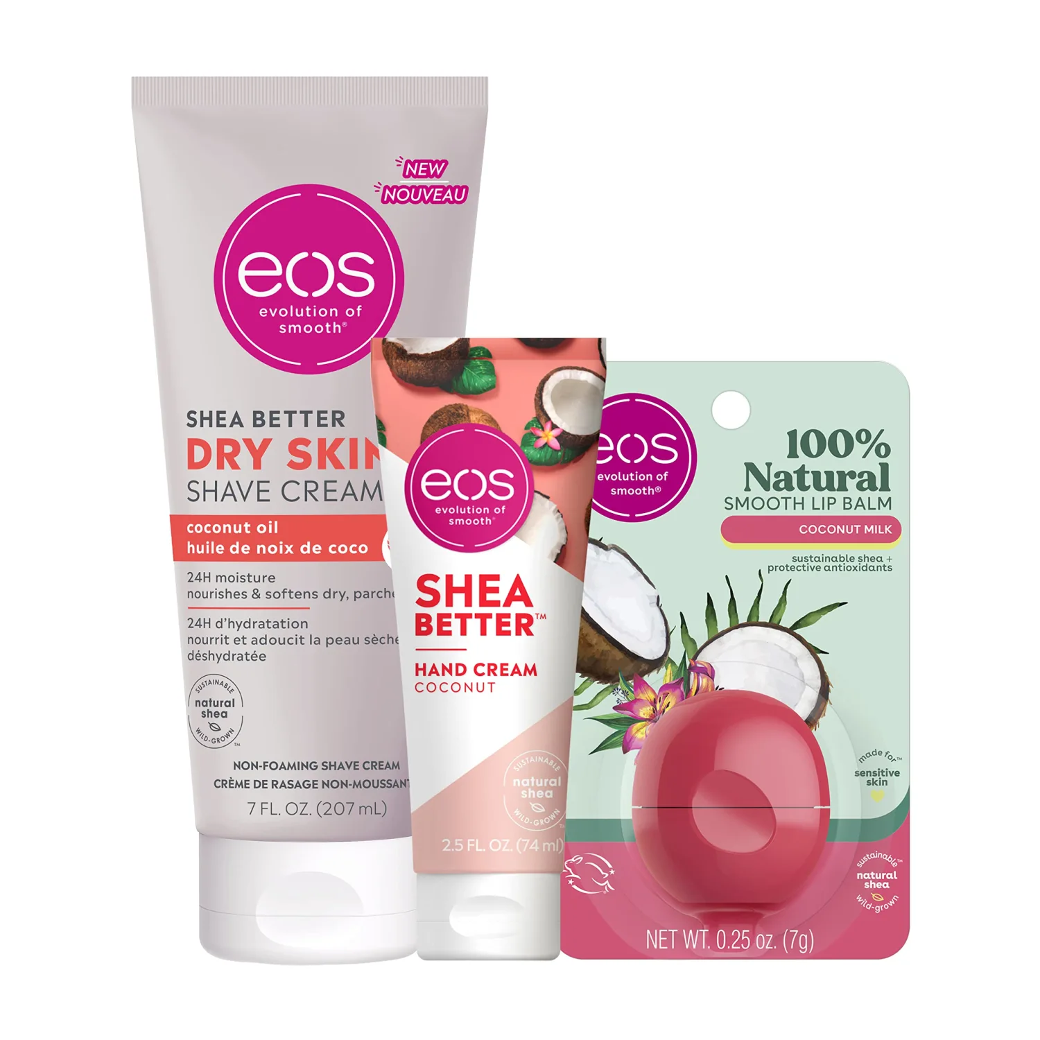 eos Coconut Skin Care Gift Set Trio