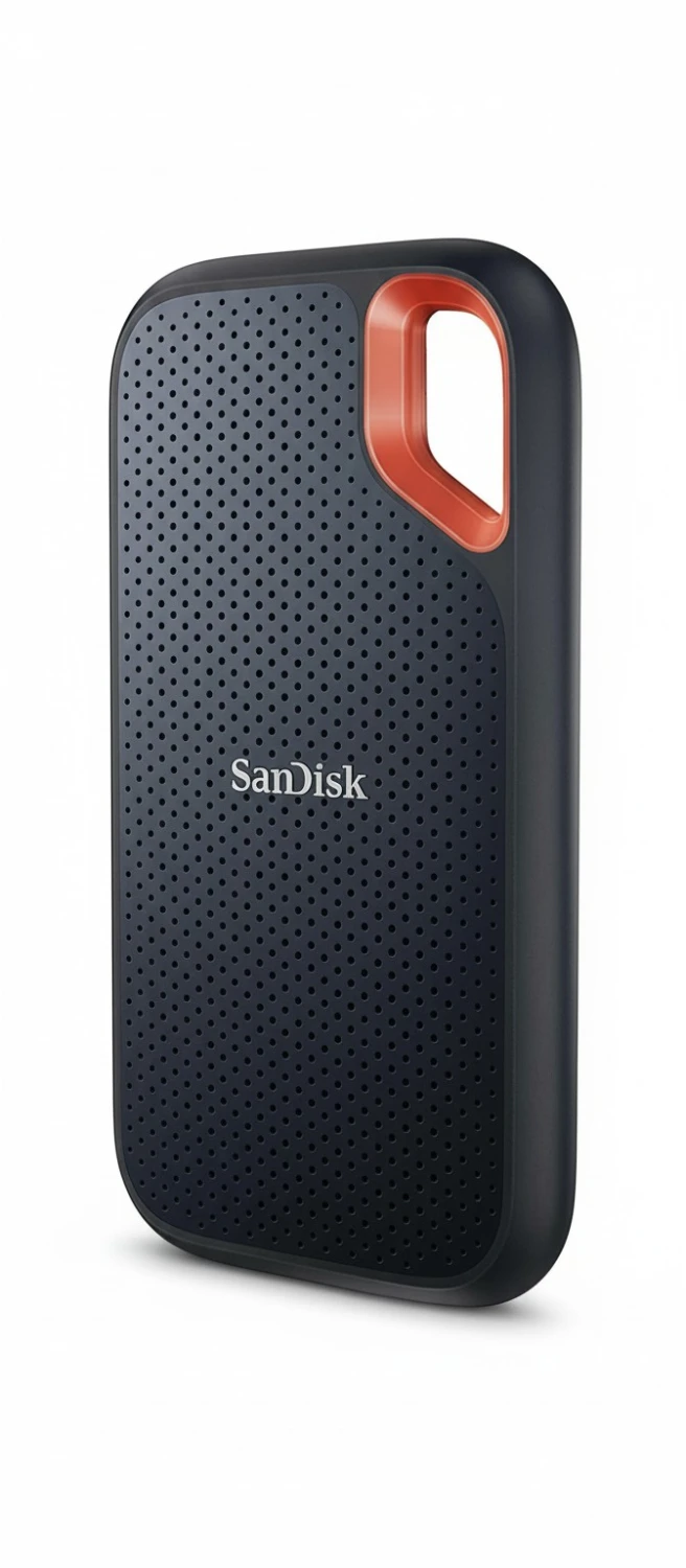 SanDisk 500GB Extreme Portable SSD - Up to 1050MB/s, USB-C, USB 3.2 Gen 2, IP65 Water and Dust Resistance, Updated Firmware - External Solid State Drive - SDSSDE61-500G-G25