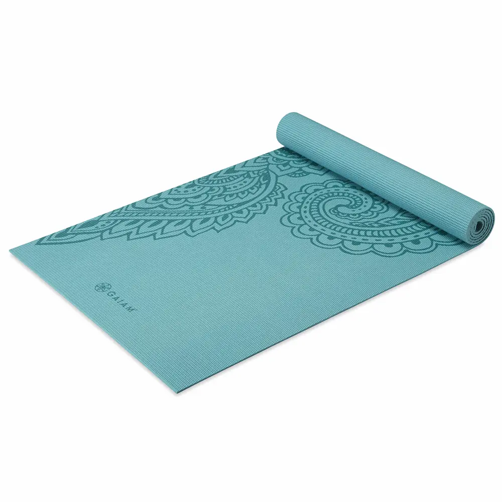 Gaiam Yoga Mat - Premium 5mm Print Thick Non Slip Exercise & Fitness Mat for All Types of Yoga, Pilates & Floor Workouts (68" x 24" x 5mm)