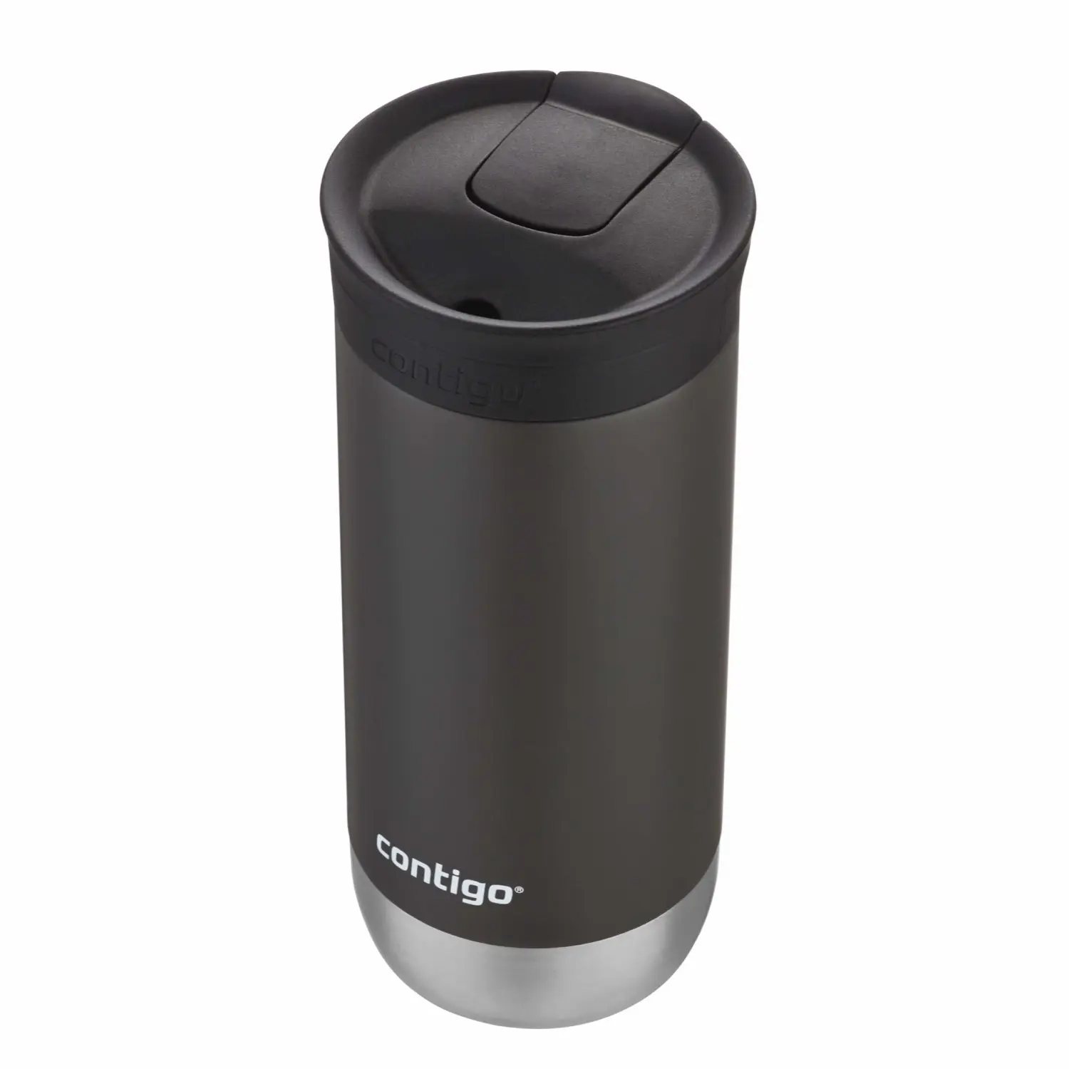 Contigo Huron Vacuum-Insulated Stainless Steel Travel Mug with Leak-Proof Lid, Keeps Drinks Hot or Cold for Hours, Fits Most Cup Holders and Brewers, 16oz Sake