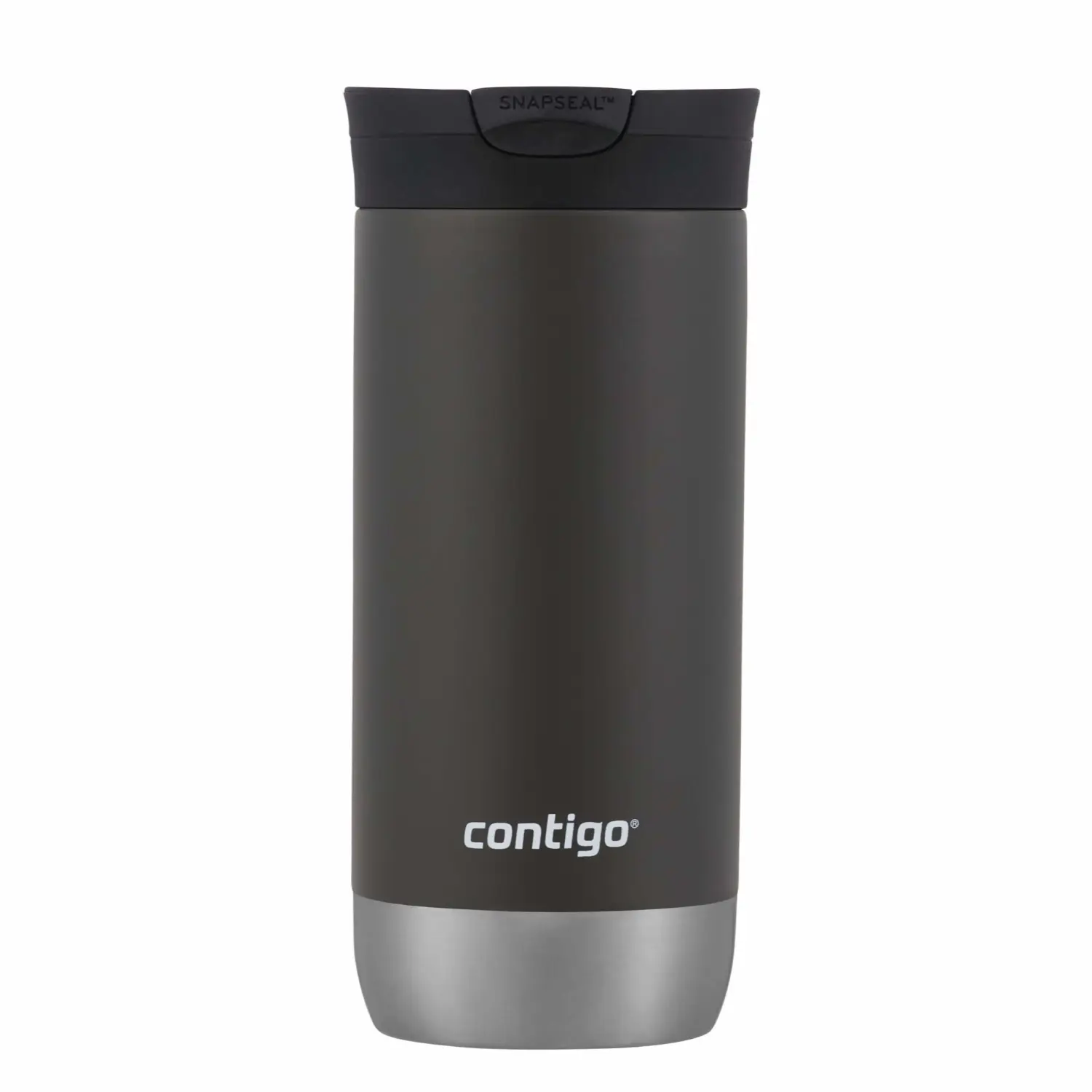 Contigo Huron Vacuum-Insulated Stainless Steel Travel Mug with Leak-Proof Lid, Keeps Drinks Hot or Cold for Hours, Fits Most Cup Holders and Brewers, 16oz Sake