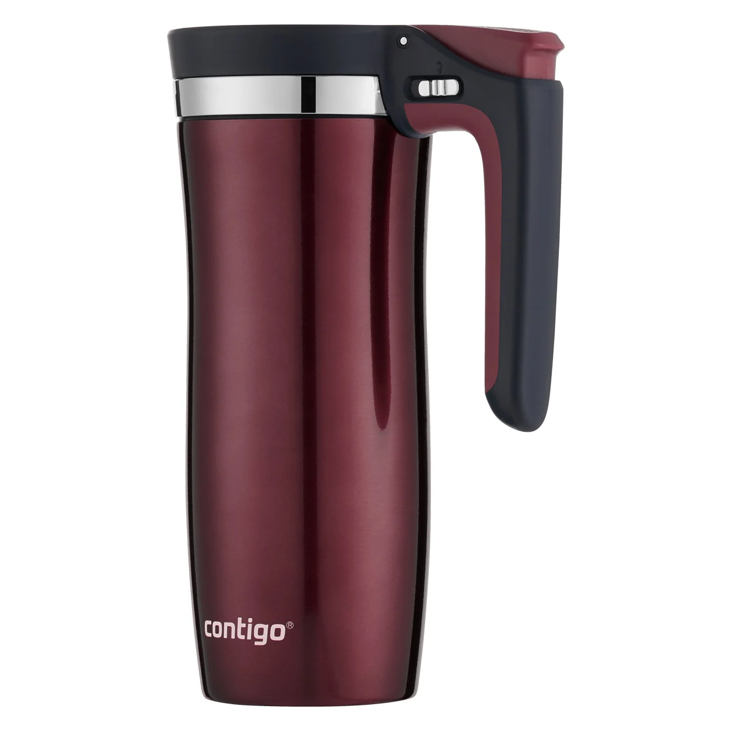 Contigo® Handled AUTOSEAL® Stainless Steel Travel Mug with Easy-Clean Lid, 16oz.
