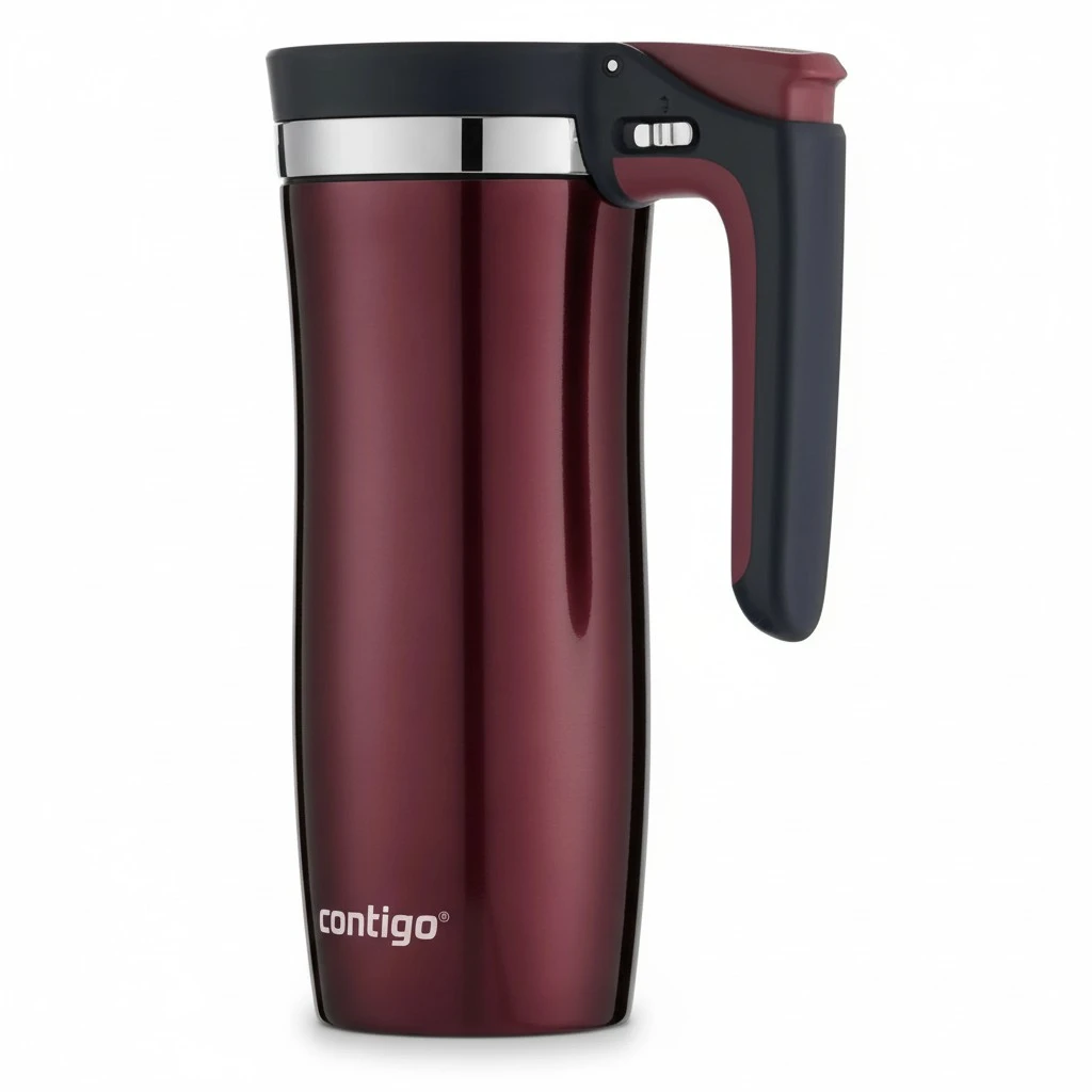 Contigo® Handled AUTOSEAL® Stainless Steel Travel Mug with Easy-Clean Lid, 16oz.
