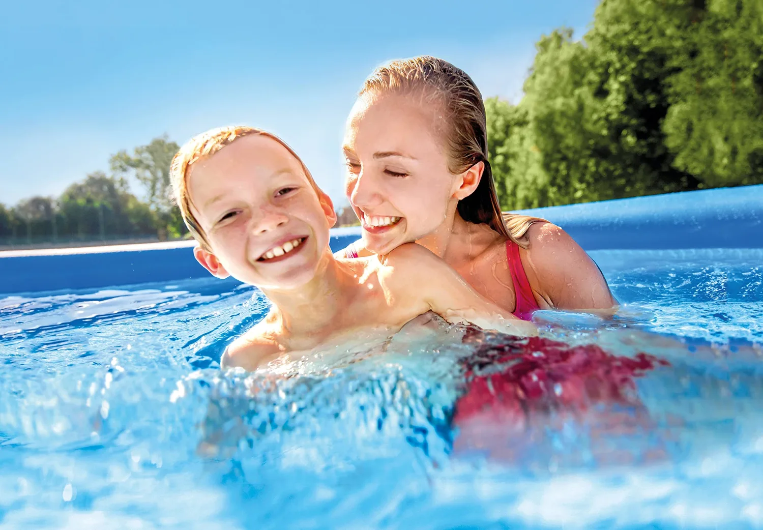 INTEX 28117EH Easy Set Inflatable Swimming Pool Set For Above-Ground Pool: 10ft x 24in – Includes 330 GPH Cartridge Filter Pump – Puncture-Resistant Material – 813 Gallon Capacity – 18in Water Depth