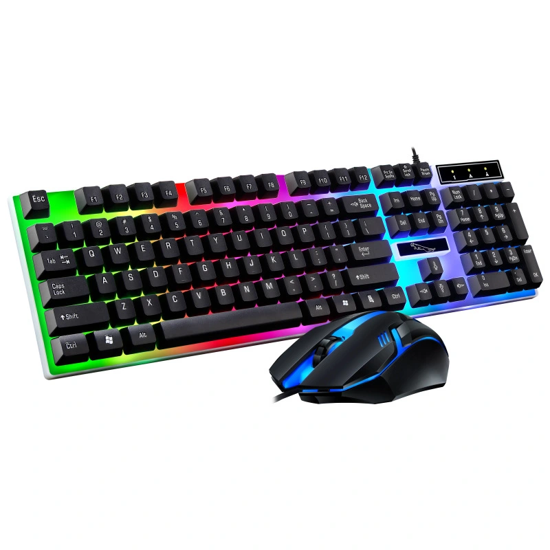 G21B wired keyboard and mouse set USB illuminated mechanical keyboard and mouse set