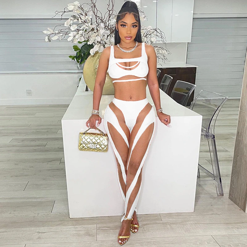 Women's Fashion High Waist Casual Pants Set
