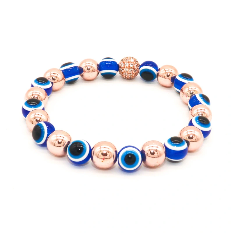 Frosted Bead Single Loop Tiger Eye Stone Bracelet