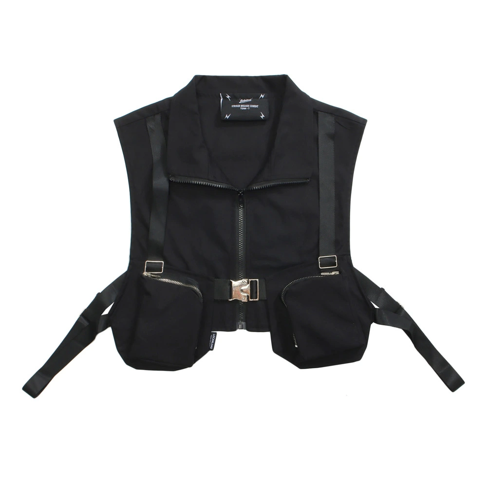 WLS Function Metal Zipper Buckle Vest