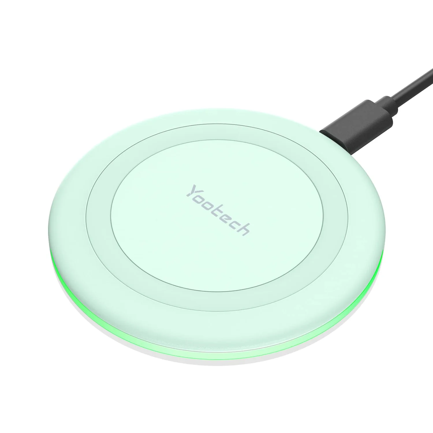 Yootech Wireless Charger,10W Max Fast Wireless Charging Pad Compatible with iPhone 15/15 Plus/15 Pro Max/14/13/SE 2022/12/11/X/8,Samsung Galaxy S22/S21/S20,AirPods Pro 2(No AC Adapter)