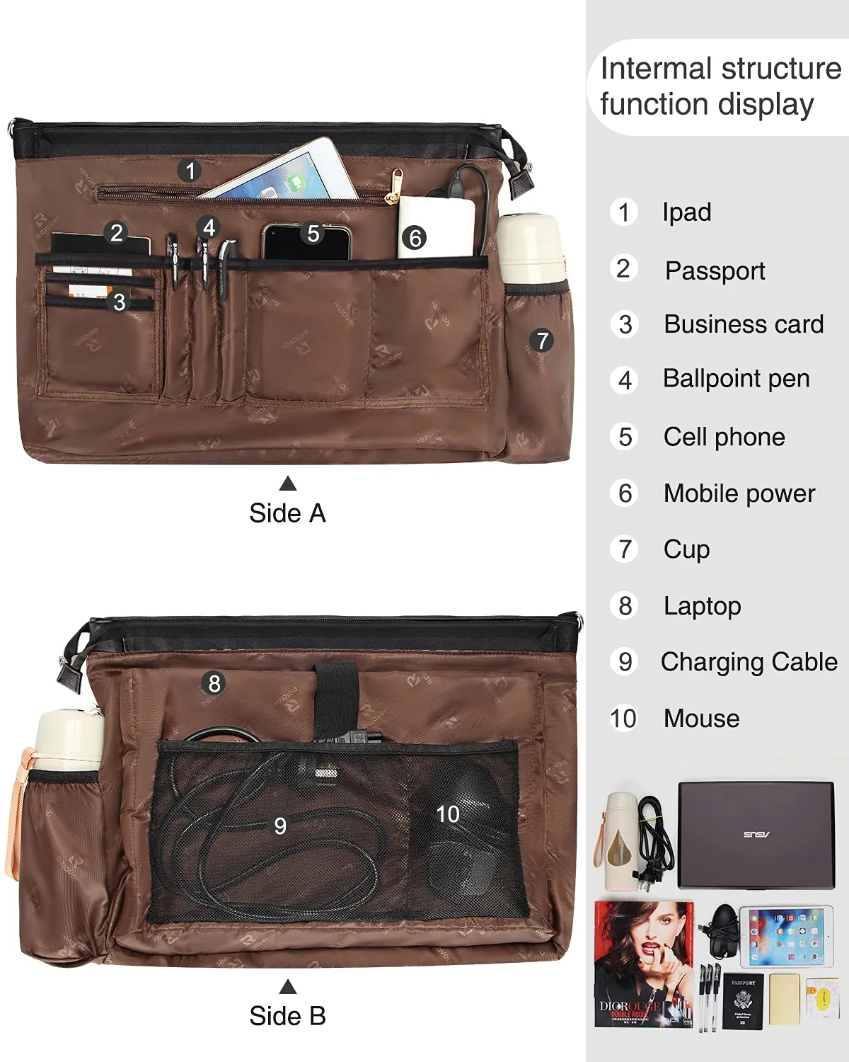 Woman Laptop Tote Bag,USB Teacher Bag Work Bag Purse Fits 15.6 in Laptop