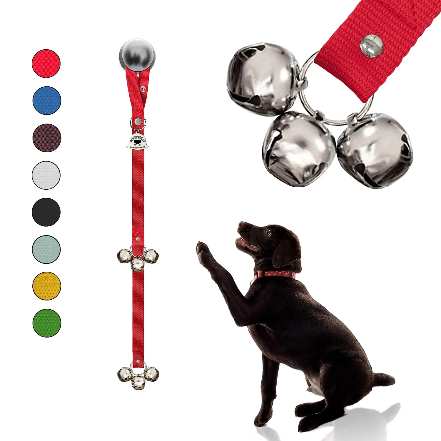 Caldwell's Pet Supply Co. Dog Potty Bells, Dog Bells to Go Outside, Hanging Dog Door Bell for Potty Training, Quality Bell for Dogs to Ring to Go Potty, Potty Bells for Dogs, New Puppy Training Tool