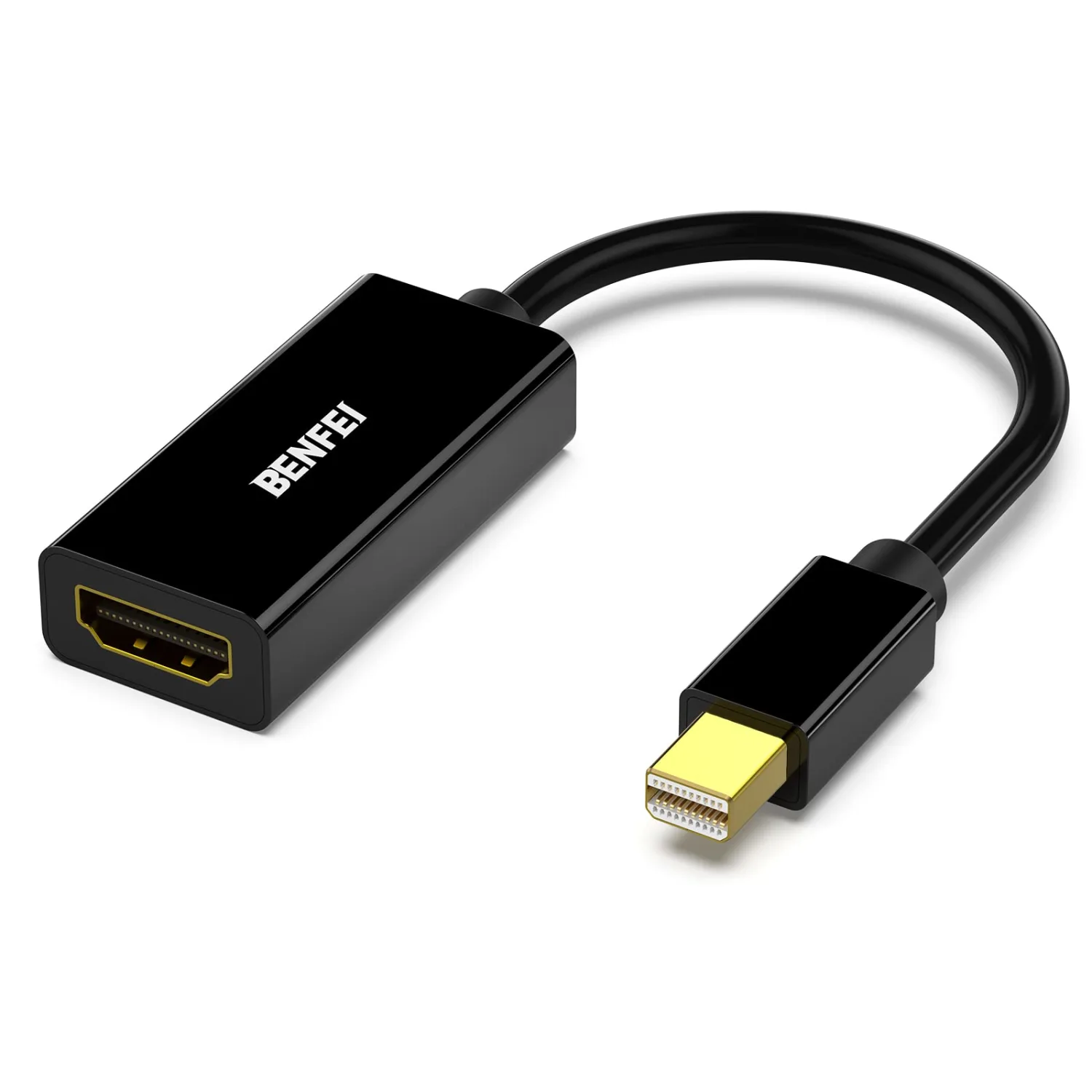 Mini DisplayPort to HDMI, Benfei Mini DP(Thunderbolt) to HDMI Converter Gold-Plated Cord Compatible for MacBook Pro, MacBook Air, Mac Mini, Microsoft Surface Pro 3/4, etc