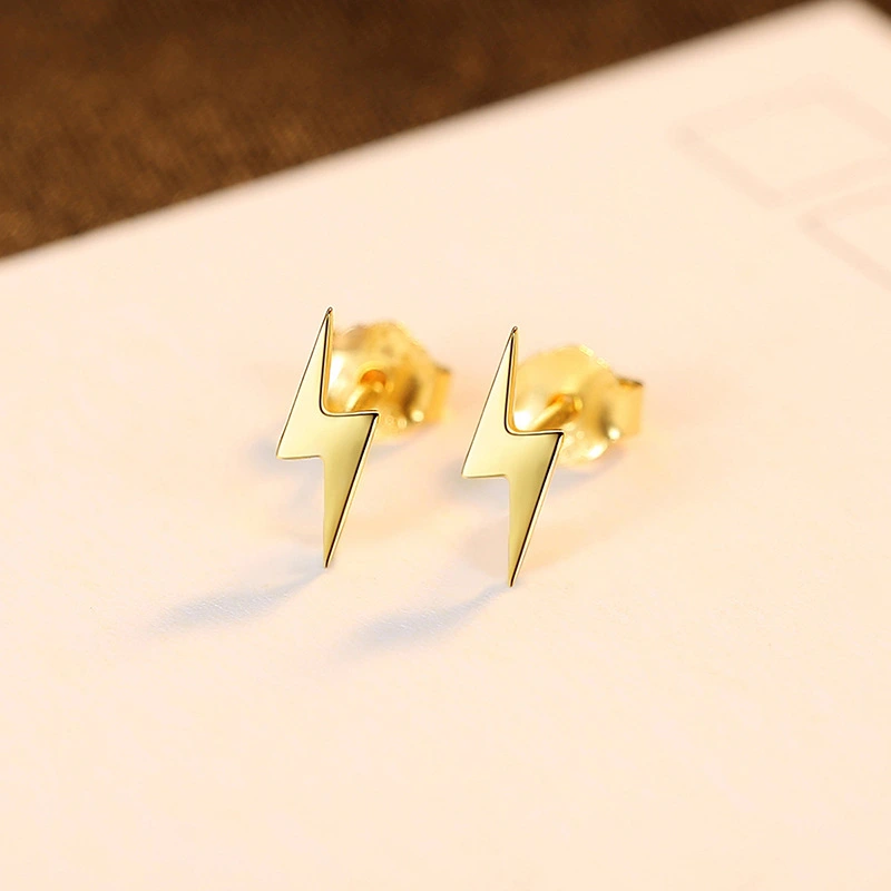 Small Ear Studs Exquisite S925 Silver Earrings Plated 18k Golden Earrings Colorfast Korean Fashion Jewellery