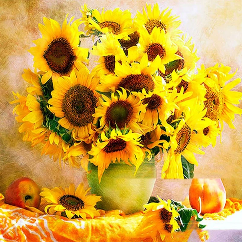 Diamond Painting Flowers Sunflower Home