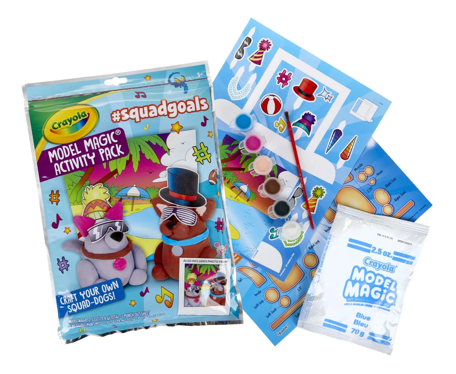 Crayola Model Magic & Paint Set, Dogs, Modeling Clay Alternative, Gift for Kids