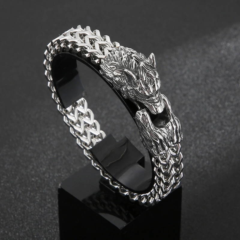 Stainless Steel Cast Animal Series Vintage Jewelry Bracelet