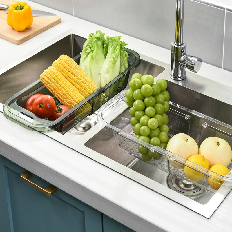 Household Sink Telescopic Drain Basket Rack