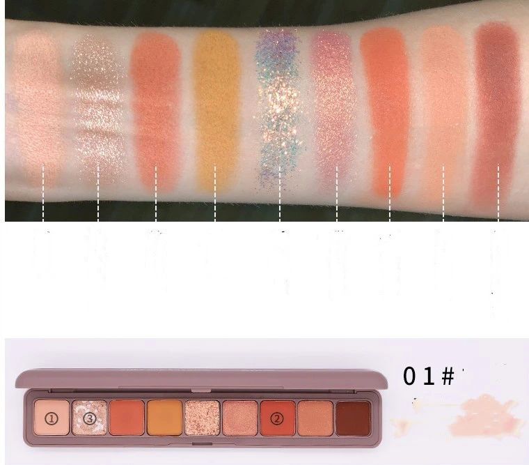 Keyboard Fingertip Nine Color Eye Shadow Disk