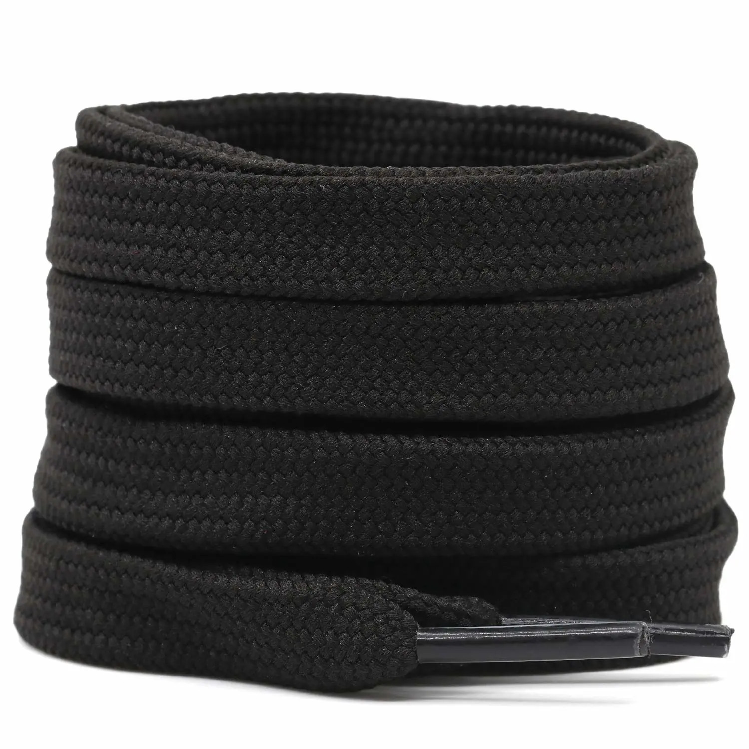 DELELE Solid Flat Shoe Laces: Hollow Thick Shoelaces for Sneakers 2 Pair
