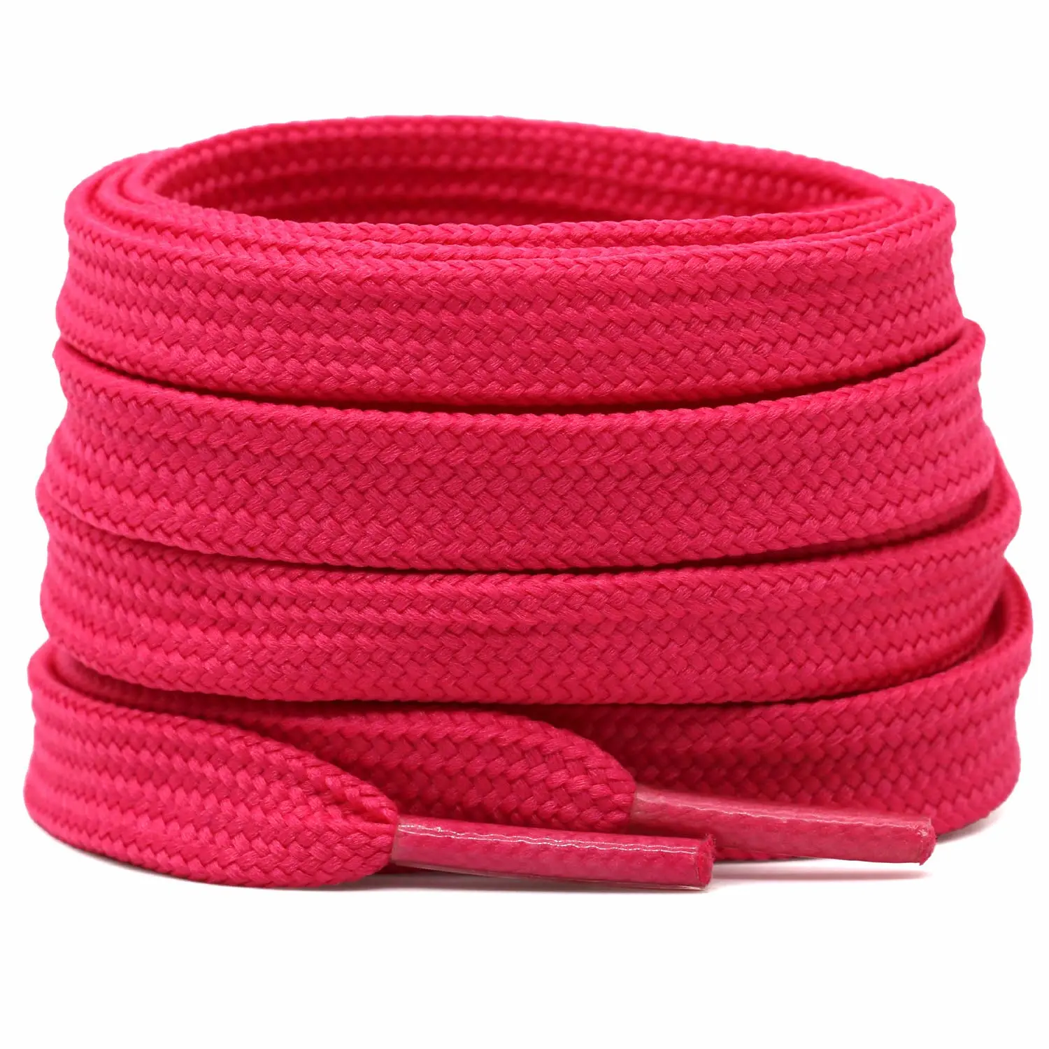 DELELE Solid Flat Shoelaces Hollow Thick Athletic Shoe Laces Strings 2 Pair