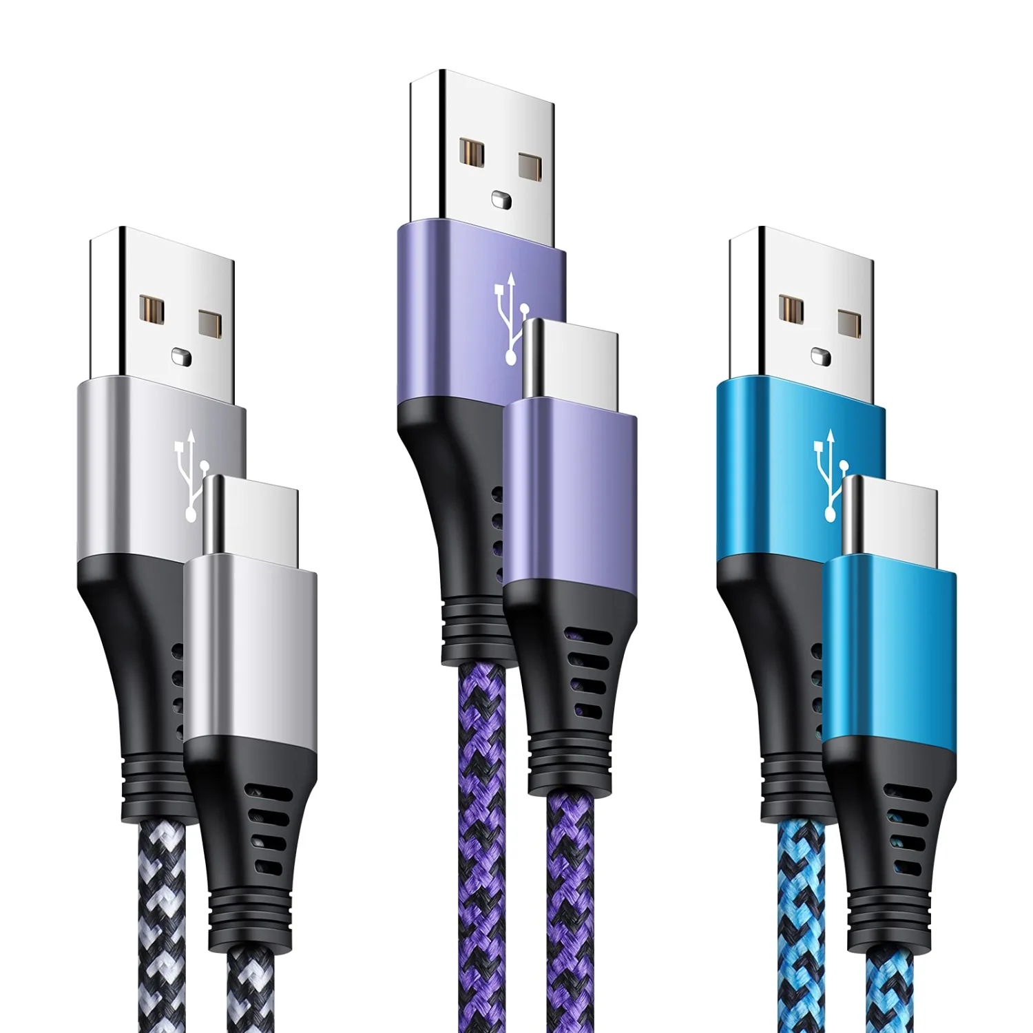 USB Type C Cable,USB A to USB C Cable 3 ft Android Phone Fast Charging Cord for Moto G Stylus/Play/Power,Samsung Galaxy S25/S25 Plus/S25 Ultra/S24 S23 S22 S21 S20,A14 Z Fold 5,Google Pixel 8 7a 7 6 5