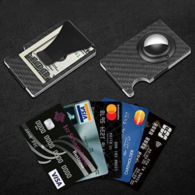 Men's Fashion Aluminum Alloy Card Case Anti-theft Brush