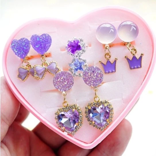 Children's Girls Ear Accessories Gem Toys