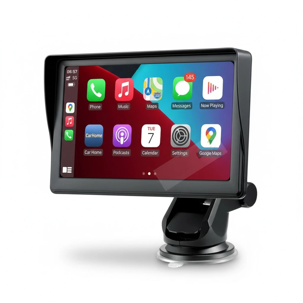 7 IPS Car Smart Screen Wireless Carplay Auto Mobile Phone Projection Screen Navigation