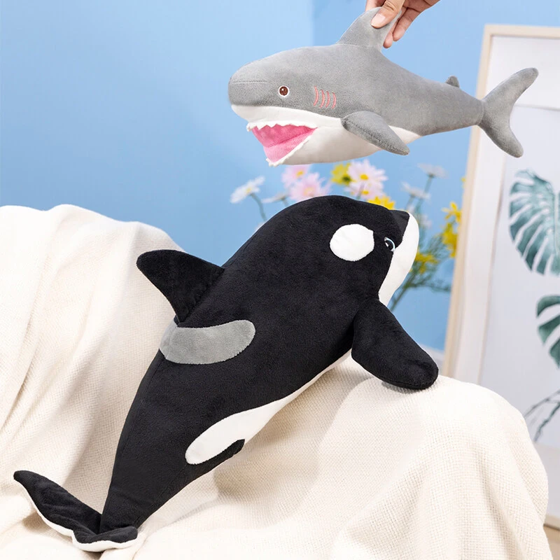 Simulation Of Great White Shark Doll Cushion Plush Toys