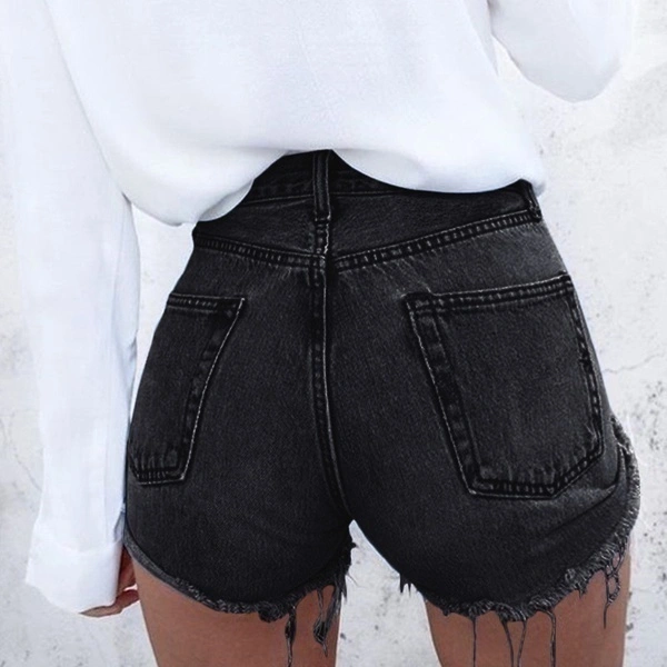 Summer Womens Fashion Hot Style Bodycon Ripped Denim Short Slim Fit Jean Short Pant