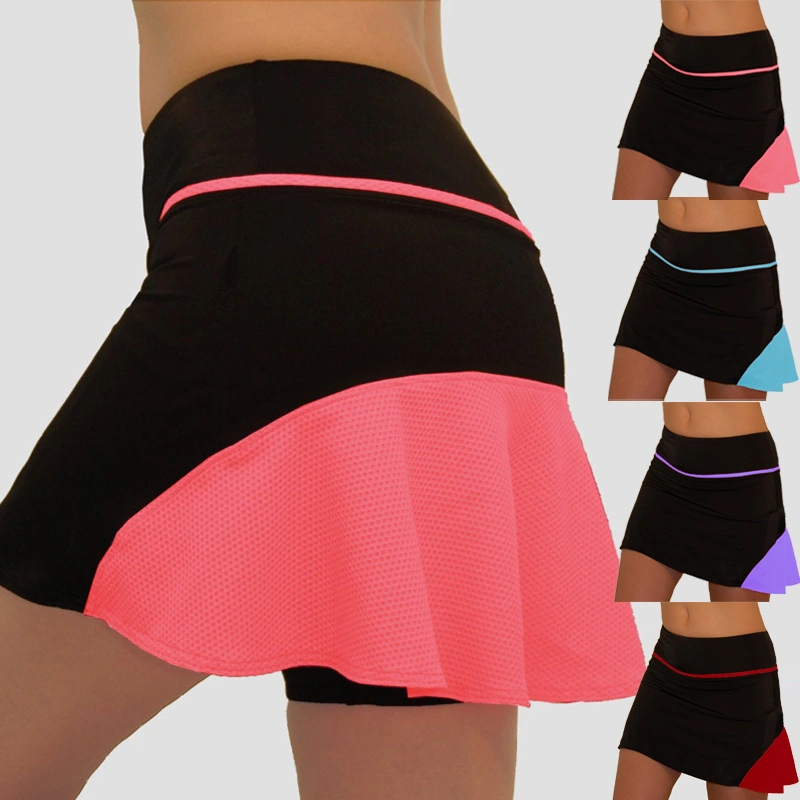 Women's Fashion Running Tennis Skirt Ruffled Biking Skirt Tennis Skort Sport Skirt