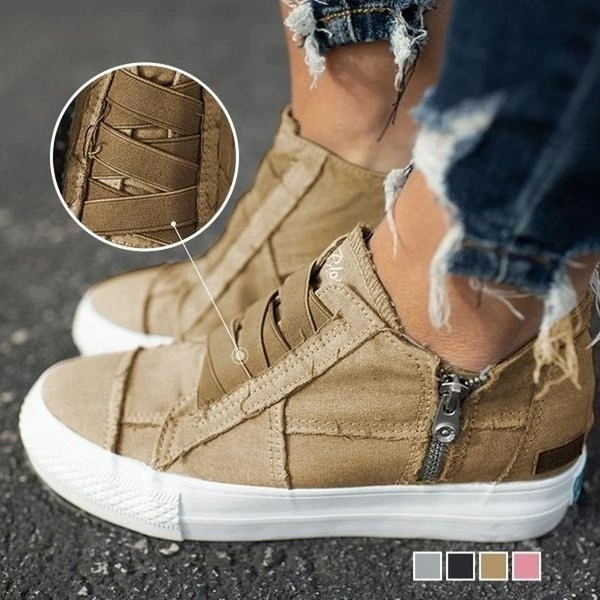 Women Canvas Shoes Women's Comfortable Flat Student Shoes Low Heel All Season Shoes Casual Sneakers Shoes Female Canvas Single Shoes Chaussures Pour Femmes Large Size 35-43