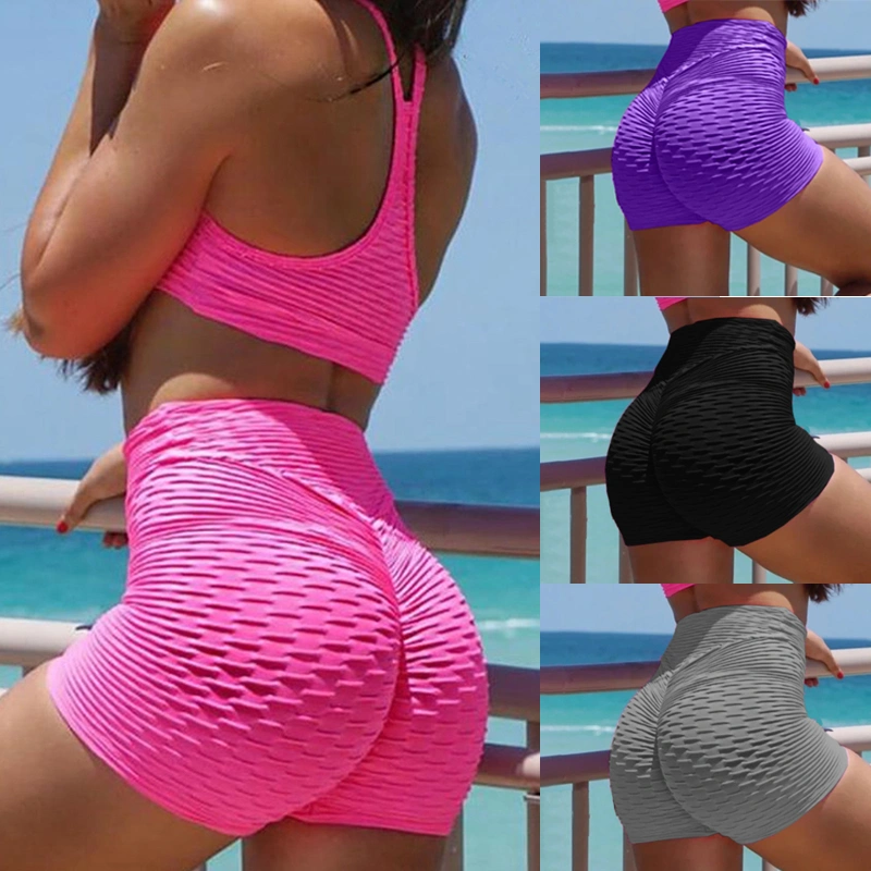 8 Colors Summer Women Anti-Cellulite Yoga Shorts Gym Cellulite Push Up  Workout Fitness Scrunch Thin Skinny  Sports Running Yoga Shorts