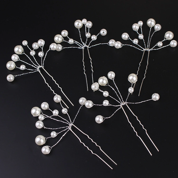 Korean-style U-shaped Pearl Hairpin Bridal Headdress Small Hairpin