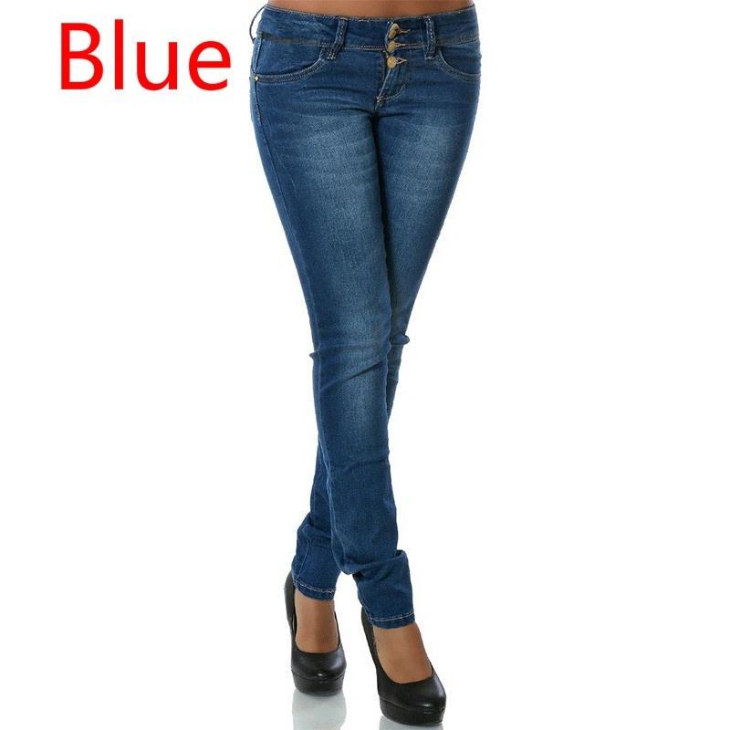 Women Fashion Pencil Jeans Ladies Jeans Casual Pants Summer Denim Pants Plus Size Jeans