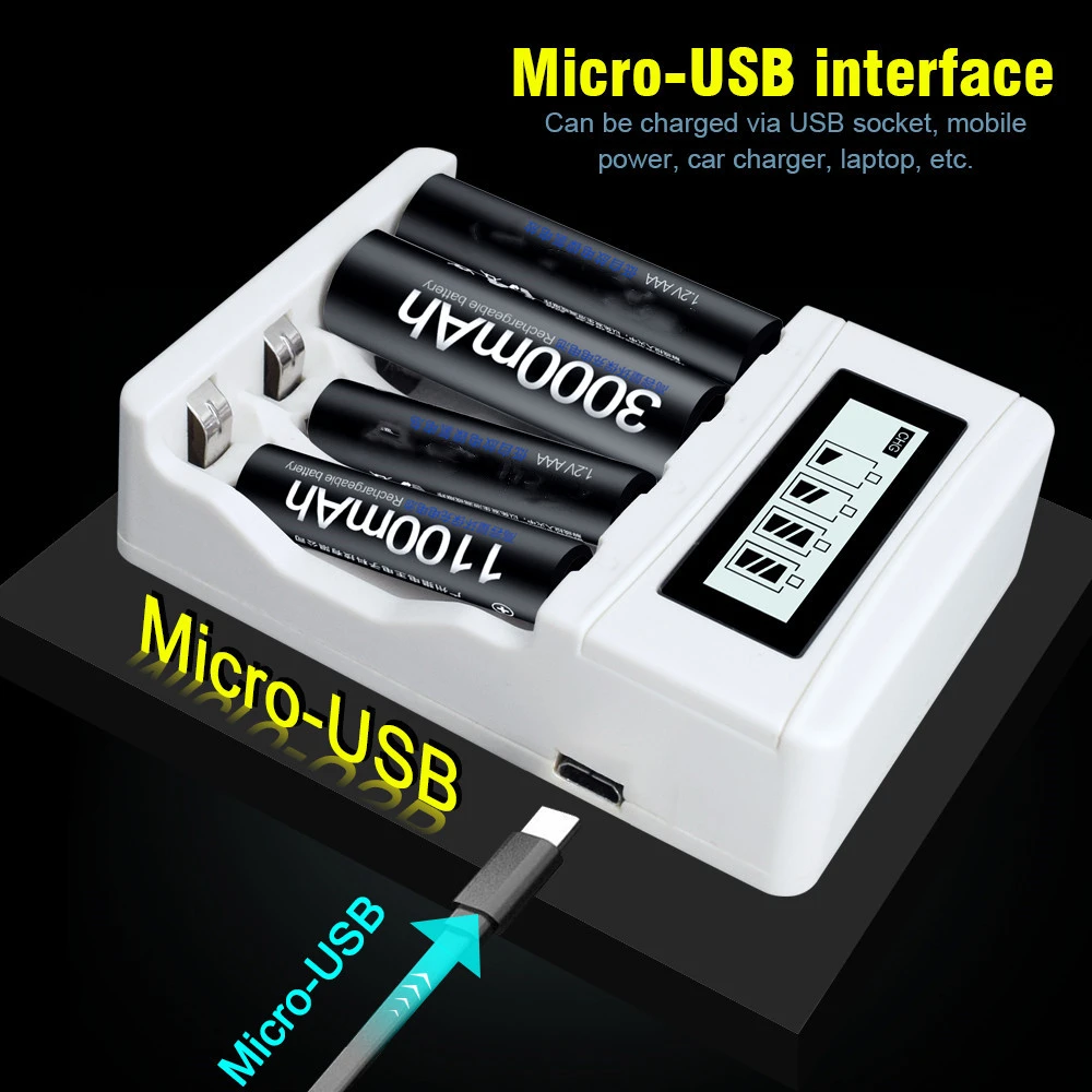 1100mAh AAA Rechargeable Battery 1.2V