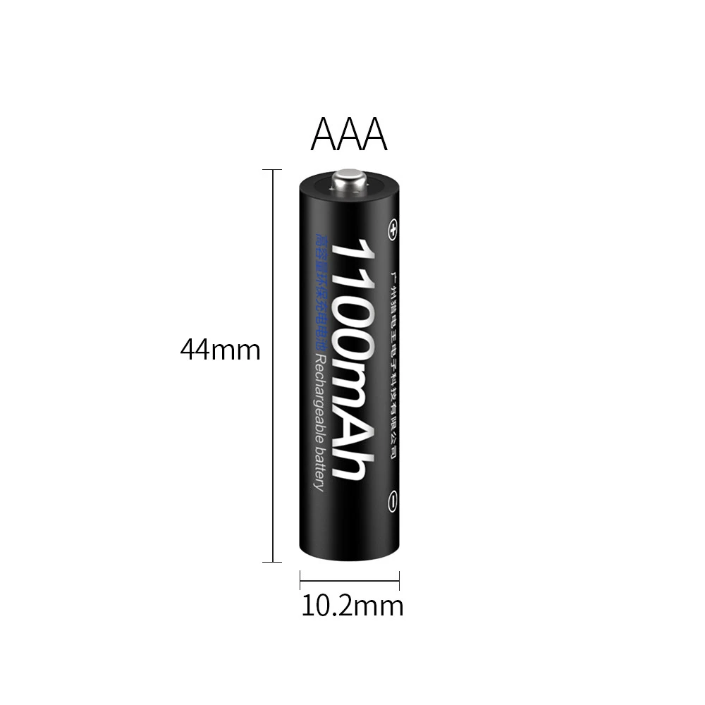 1100mAh AAA Rechargeable Battery 1.2V