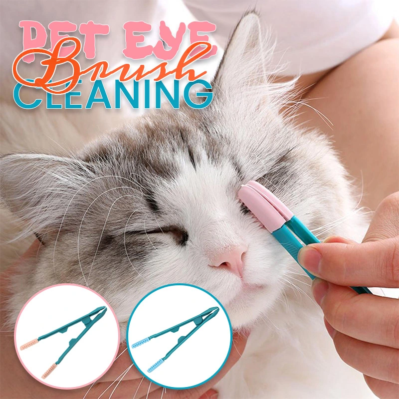 Friendly Kitten Rub Handheld Cat Eye Wipe Rub Poo Brush Cleaning