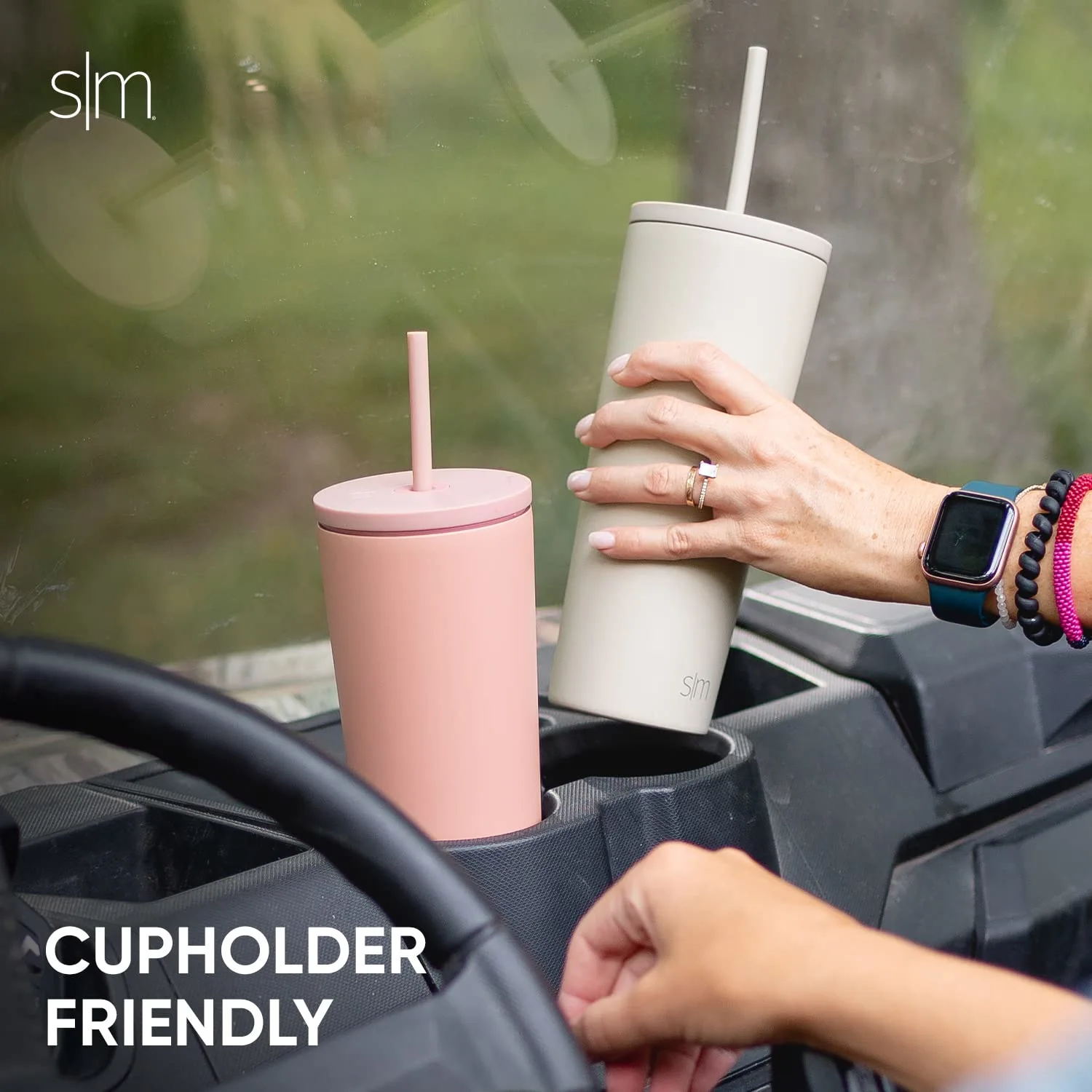Simple Modern Insulated Tumbler with Lid and Straw | Iced Coffee Cup Reusable Stainless Steel Water Bottle Travel Mug | Gifts for Women Men Her Him | Classic Collection | 28oz | Black Leopard