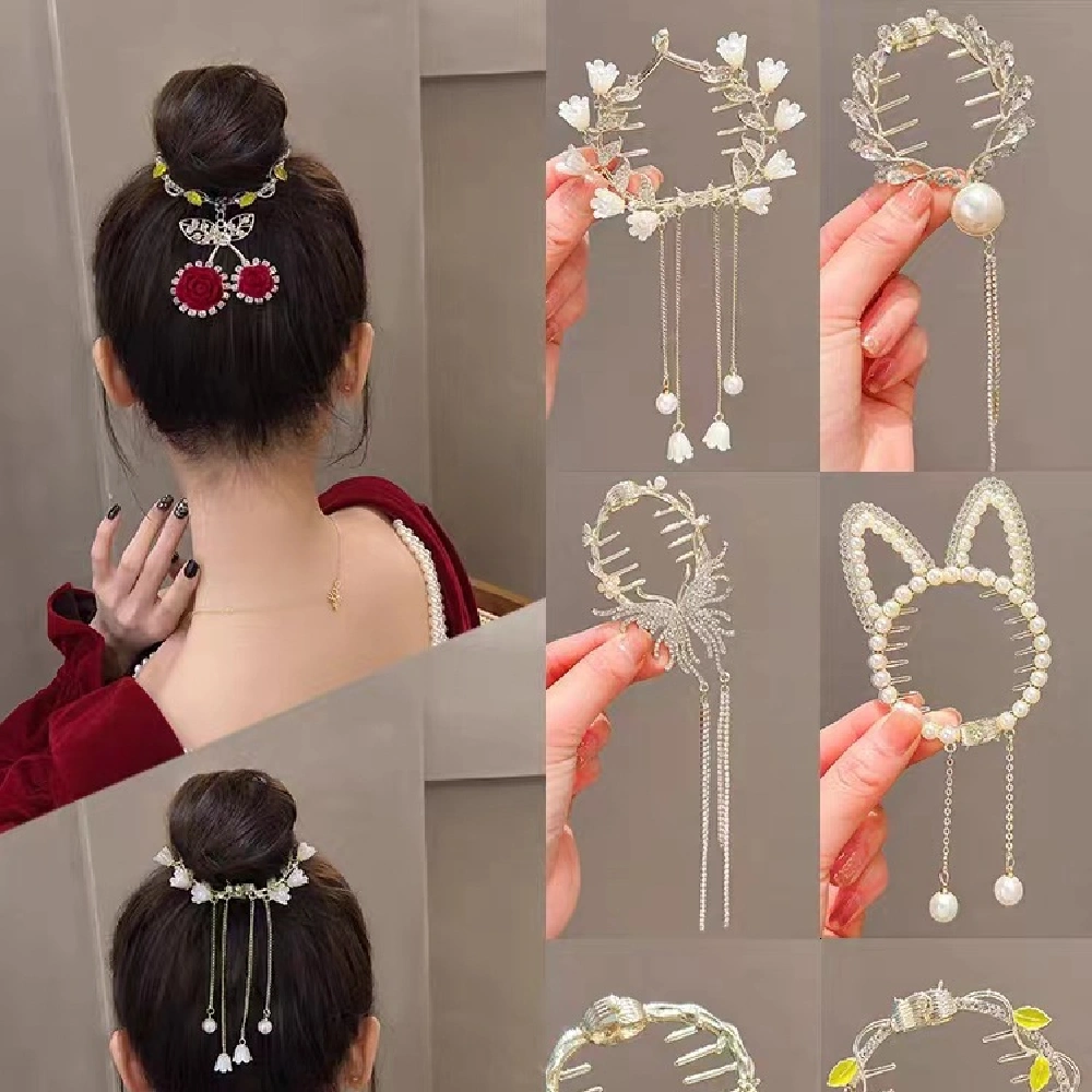 Light Luxury Ponytail Buckle Hairpin Senior Sense Updo Hair