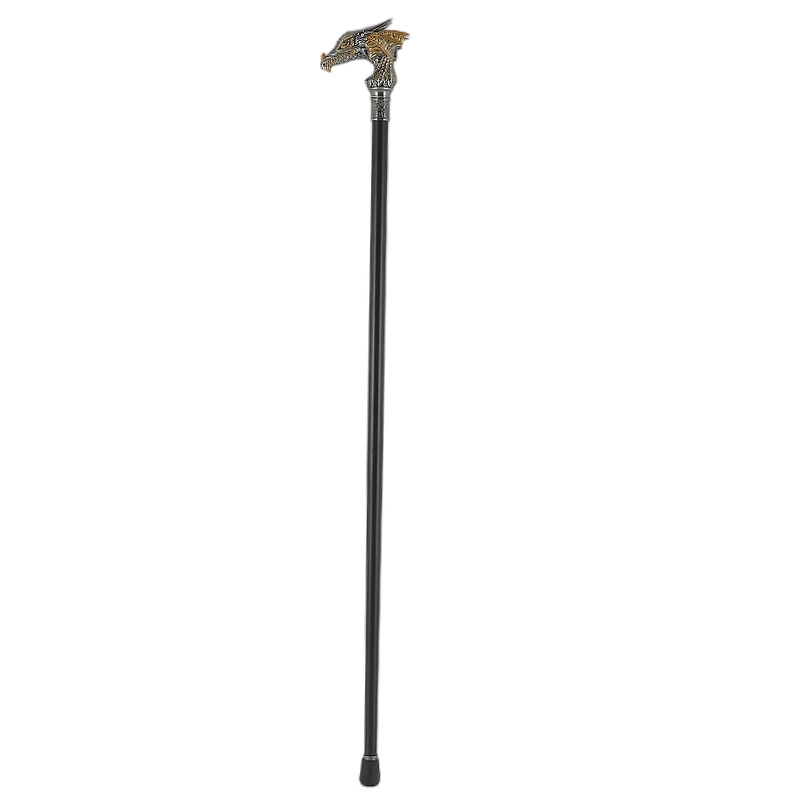 Orange Gold Double Color Pterosaur Gentleman Metal Walking Stick