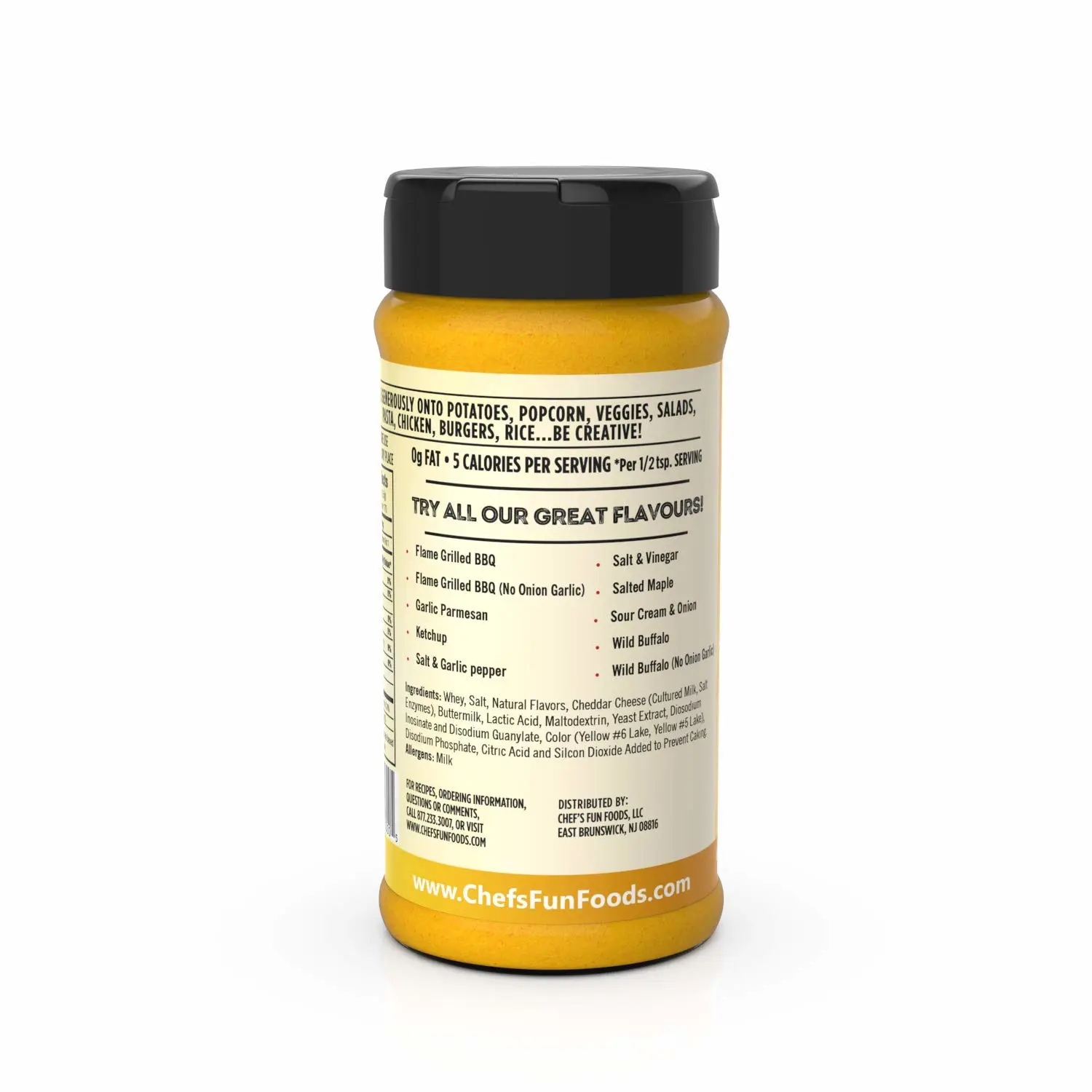 Gourmet Fries Seasonings Bottle, Cheesy Cheddar, 9 Ounce