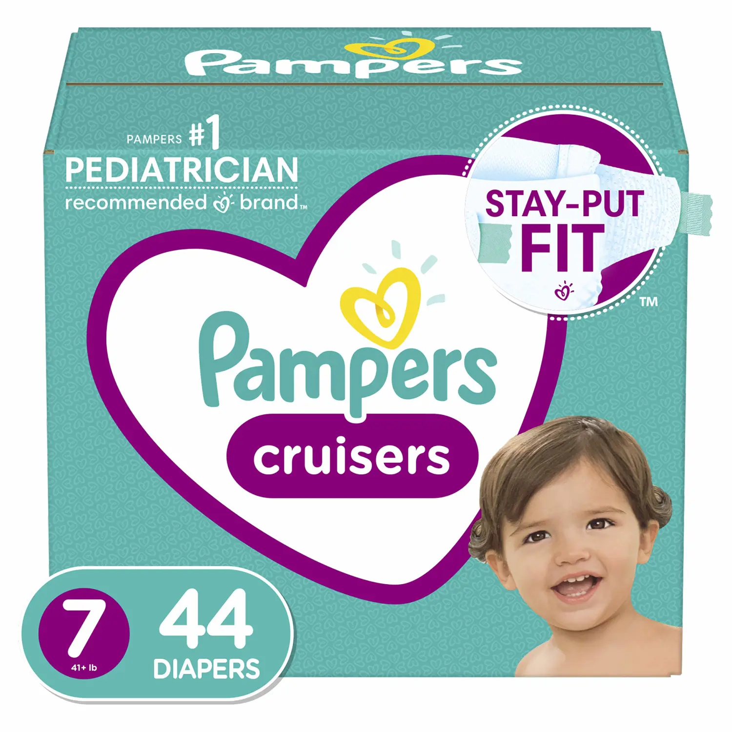 Pampers Cruisers Diapers Size 7 44 Count (Pack of 2)