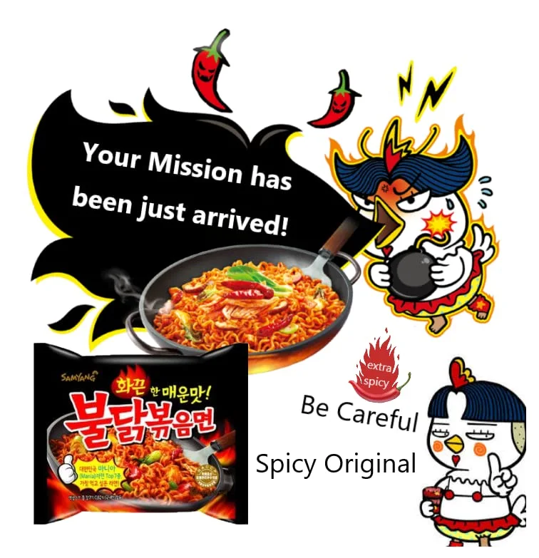 Samyang Samyang Stir-fried Noodles with Hot and Spicy Chicken Ramen x2 /삼양 불닭 볶음면 x2