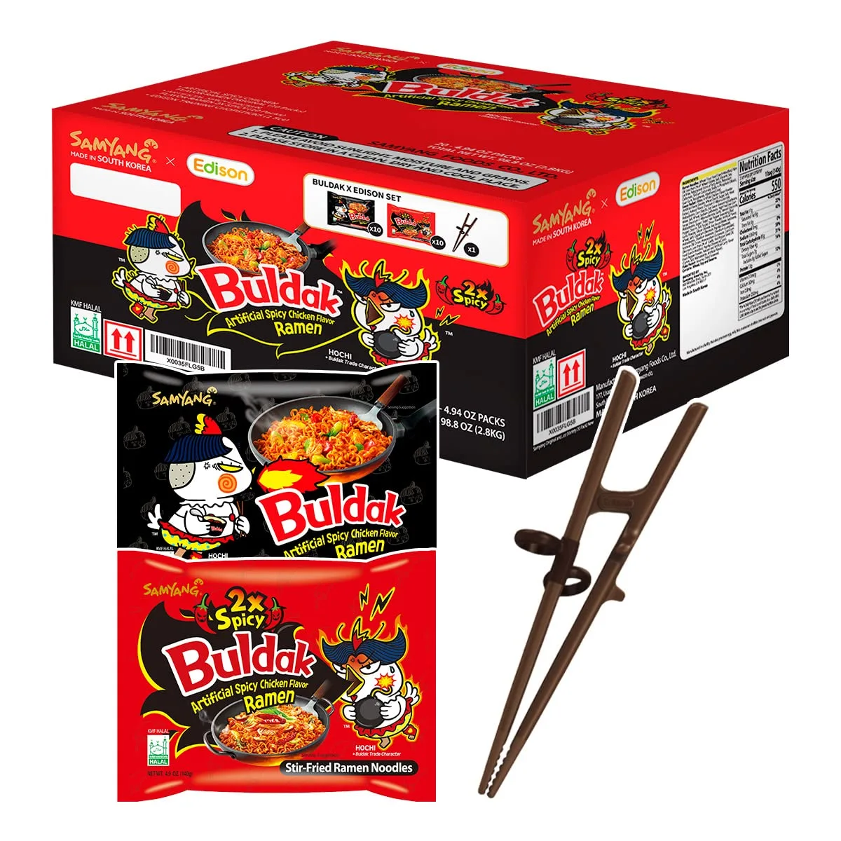 [Samyang] Buldak (Hot Spicy Chicken) Ramyun / Ramyun, Ramen, Korean Instant Hot Noodle Soup - Pack 20