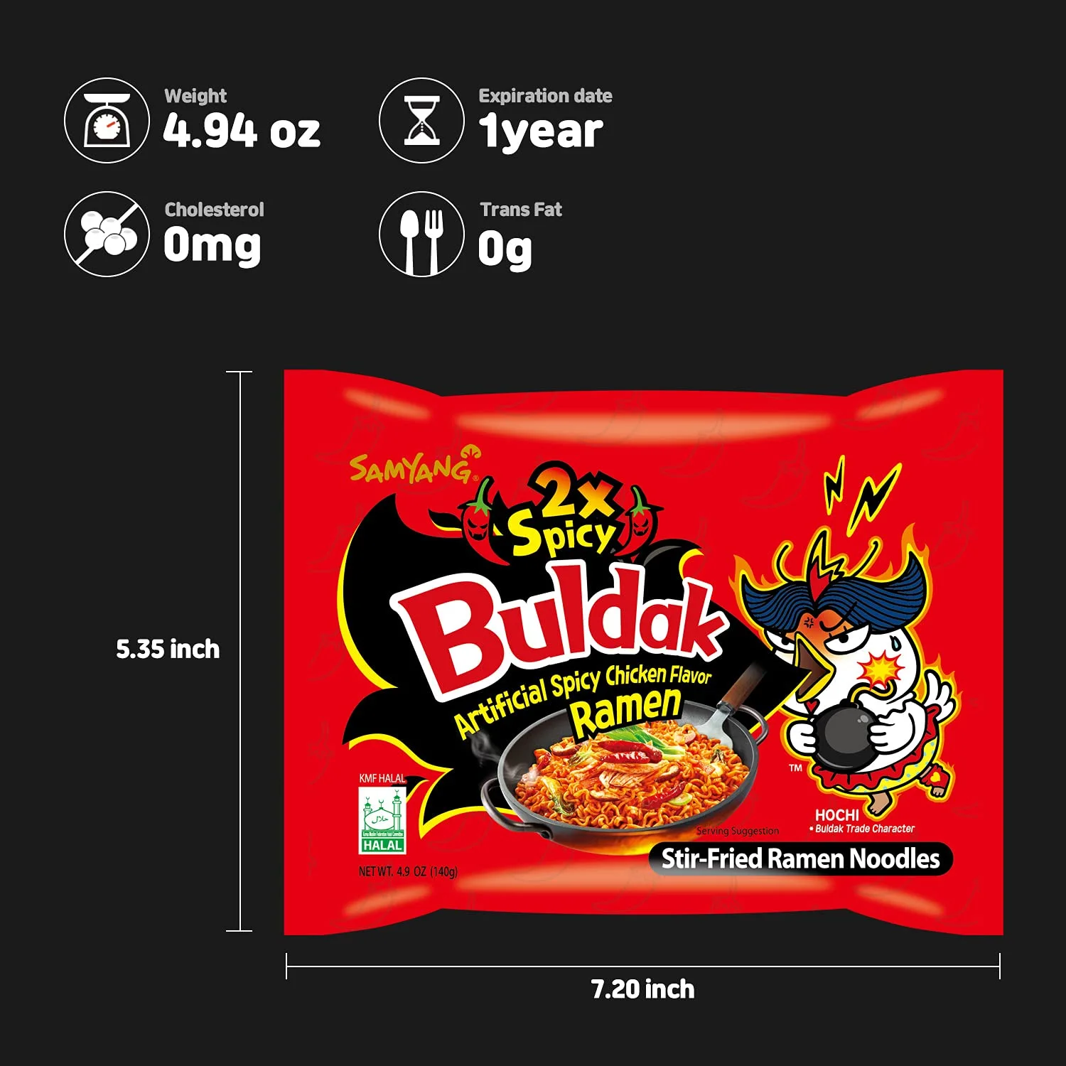 [Samyang] Buldak (Hot Spicy Chicken) Ramyun / Ramyun, Ramen, Korean Instant Hot Noodle Soup - Pack 20