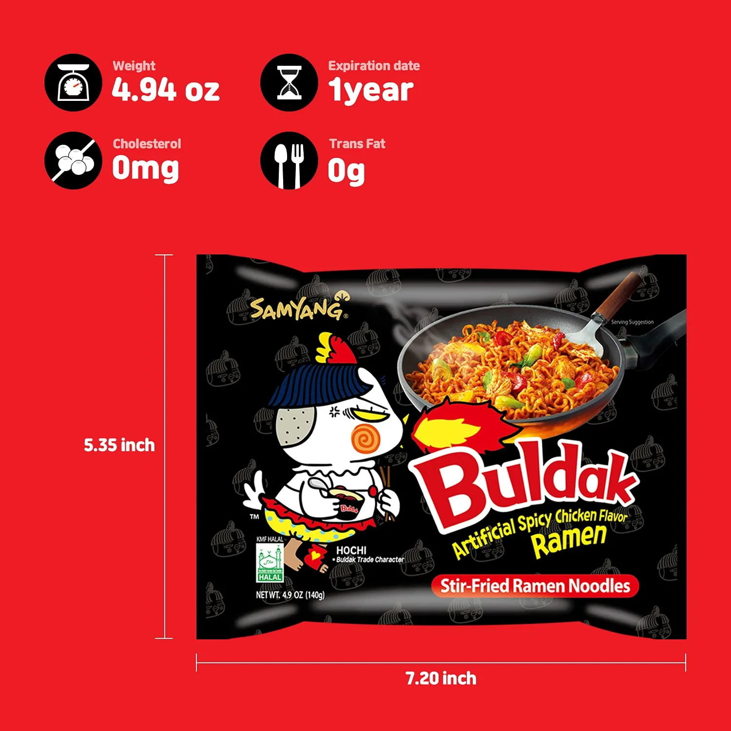 [Samyang] Buldak (Hot Spicy Chicken) Ramyun / Ramyun, Ramen, Korean Instant Hot Noodle Soup - Pack 20
