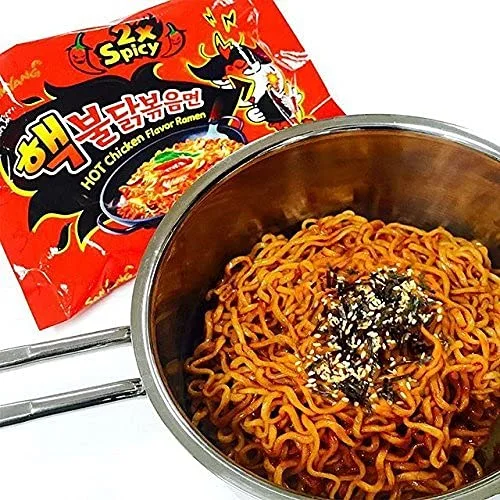 [ 2 Pack ] Samyang 2X Extra Spicy Hot Chicken Flavor Ramen Korean Spicy Noodle (140g each)