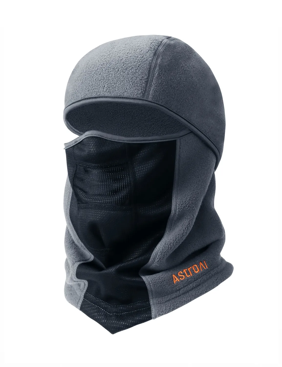 AstroAI Balaclava Ski Mask Winter Fleece Thermal Face Mask Cover for Men Women Warmer Windproof Breathable, Cold Weather Gear for Skiing, Outdoor Work, Riding Motorcycle & Snowboarding, Gray-S