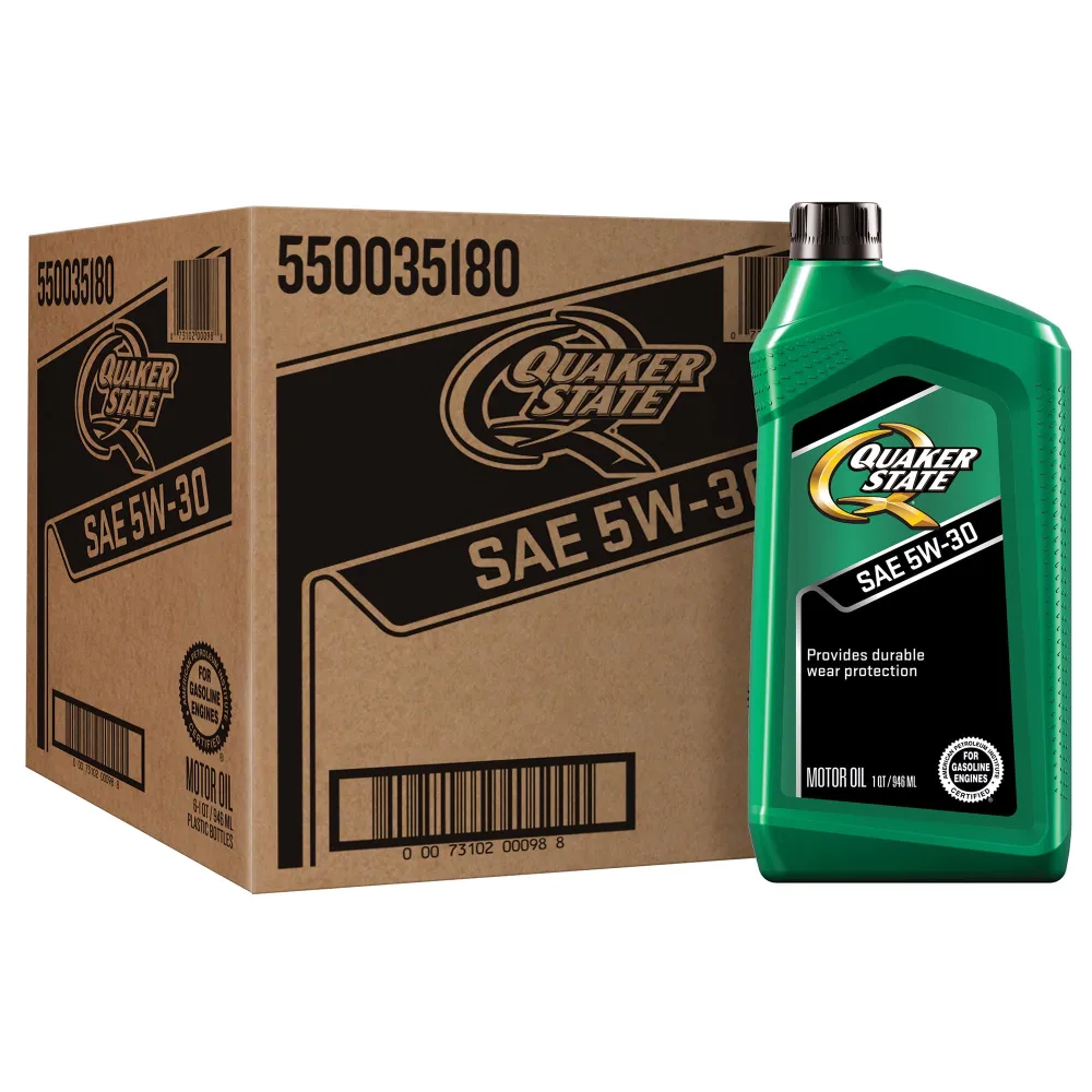 Quaker State Motor Oil, 5W-30, 1 Quart (6 Pack)